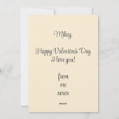 Nuts about You HamsterカップルValentine's Dayカード シーズンカード (裏面)