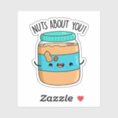 Nuts About You Peanutバタおもしろいープン シール (シート)