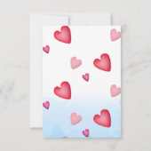 Nuts About You Punカップルおもしろいバレンタイン ノートカード (裏面)