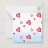 Nuts About You Punカップルおもしろいバレンタイン ノートカード (裏面)