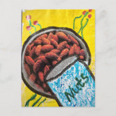 Nuts Almonds Mixed Media Collage ポストカード (正面)