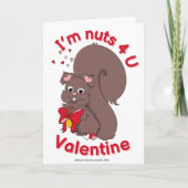 Nuts for You Valentine's Dayカード カード (正面)