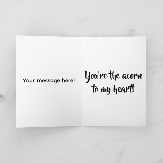 Nuts for You Valentine's Dayカード カード (内部)