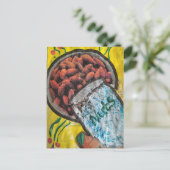 Nuts Mixed Media Collage ポストカード (スタンド正面)