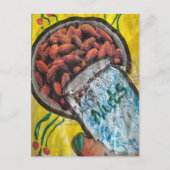 Nuts Mixed Media Collage ポストカード (正面)