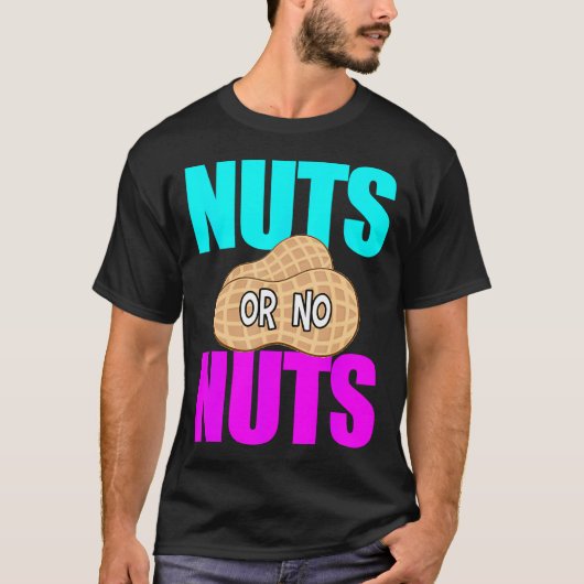 Nuts No Nuts GenderがTおもしろいシャツのGender Revを表示 Tシャツ (正面)