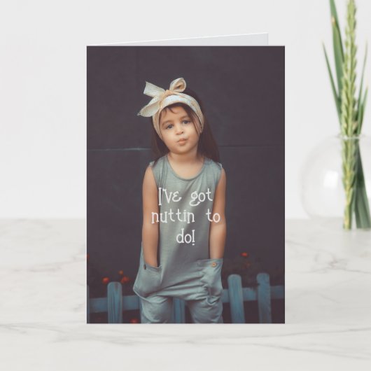 NUTTIN TO DO -考えのカード サンキューカード (正面)