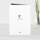 Nuttyが甘い友人クリスマスグリーティングリス シーズンカード (裏面)