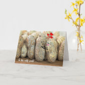 Nuttyカップル結婚の記念日 カード (黄色い花)