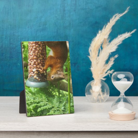 Nutty逆さリス装飾プリント。 フォトプラーク (側面)