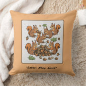 Nutty お洒落 Squirrelアクティビティ クッション (ブランケット)