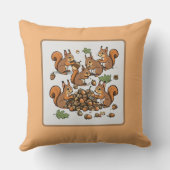 Nutty お洒落 Squirrelアクティビティ クッション (裏面)