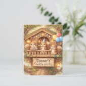 Nutty Squirrel Party Digital Download Invitation 招待状 (スタンド正面)