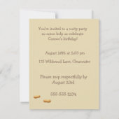 Nutty Squirrel Party Digital Download Invitation 招待状 (裏面)