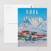 Nuuk, la ville polaire aux paysages époustouflants ポストカード (正面/裏面)