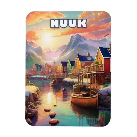 Nuuk, pearl of the Arctic マグネット (縦)