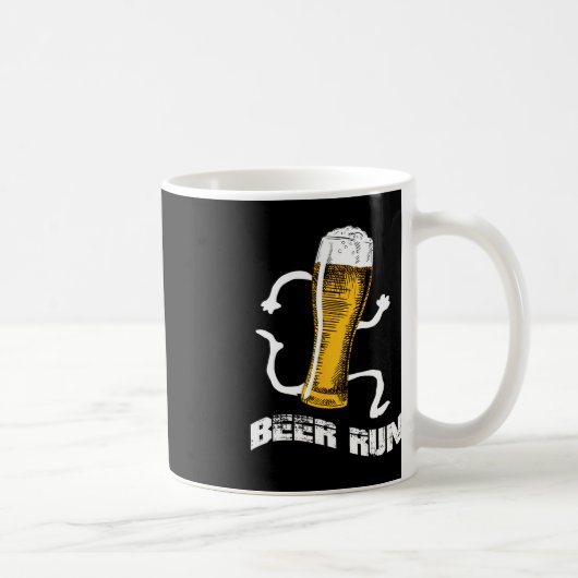 NV004おもしろいビール男性へs女性ビール走A コーヒーマグカップ (右)