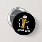 NV004おもしろいビール男性へs女性ビール走A 缶バッジ (正面&裏面)