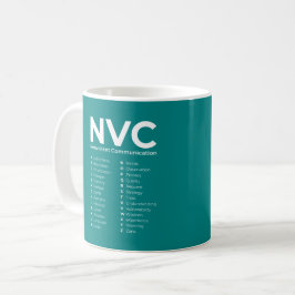 NVC非暴力通信アルファベット コーヒーマグカップ