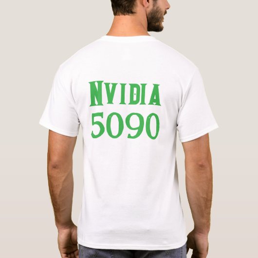 Nvidia 5090デザイン tシャツ (裏面)