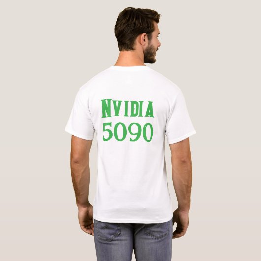 Nvidia 5090デザイン tシャツ (裏面フル)