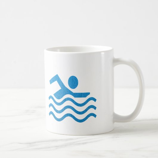 NVN24 navinJOSHIの水泳の成功の水泳の泳ぐ人101 コーヒーマグカップ (右)