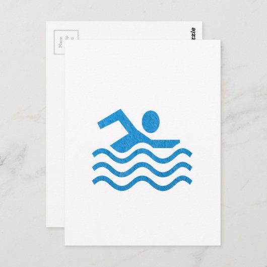 NVN24 navinJOSHIスイミングスイミングスイムスイム泳ぐ人101 ポストカード (正面/裏面)