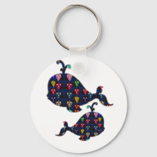 NVN85クジラの魚の水生アクアリウムのNavinJOSHIの芸術 キーホルダー