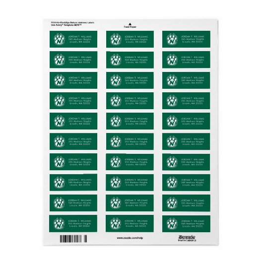 NWミズーリ州 ラベル (フルシート)