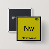 Nw - New Wave おもしろい Chemistry Elementシンボルティー 缶バッジ (正面&裏面)