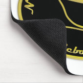 NWCBCの黒及び金ゴールドのマウスパッド マウスパッド (コーナー)