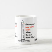 NWOを押す コーヒーマグカップ (中央)