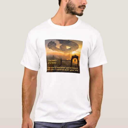 NWO（光）Tシャツの夜明け Tシャツ (正面)