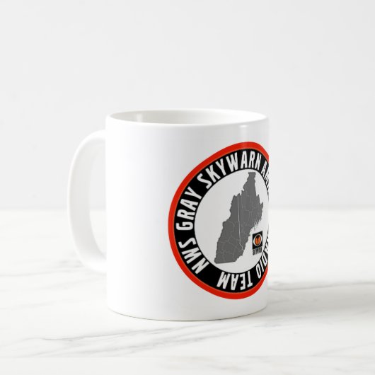 NWS Gray SKYWARN Coffee Mug コーヒーマグカップ (正面左)