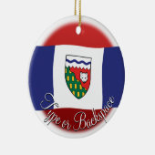 NWTオーナメントパーソナライズされたNWTフラグオーナメント セラミックオーナメント (右)