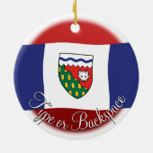 NWTオーナメントパーソナライズされたNWTフラグオーナメント セラミックオーナメント (裏面)