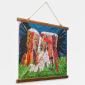 NWTホップクレーンダンス 吊り下げ型タペストリー (傾斜あり)