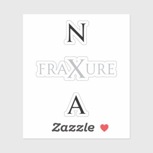 NXA：State merch FraXure アルバム モノクロ K-Pop シール (シート)
