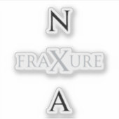 NXA : State merch FraXure album Monochrome K-Pop シール (正面)