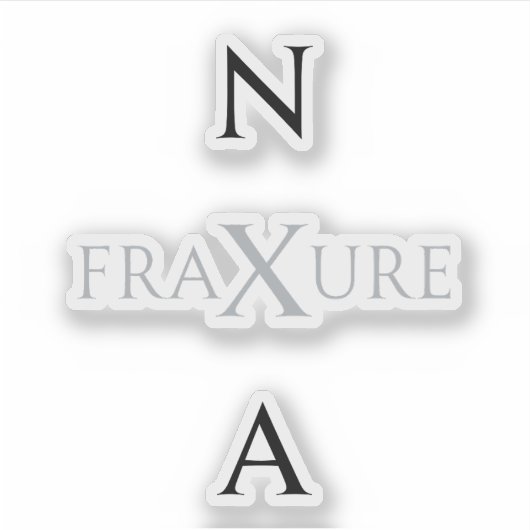 NXA : State merch FraXure album Monochrome K-Pop シール (正面)