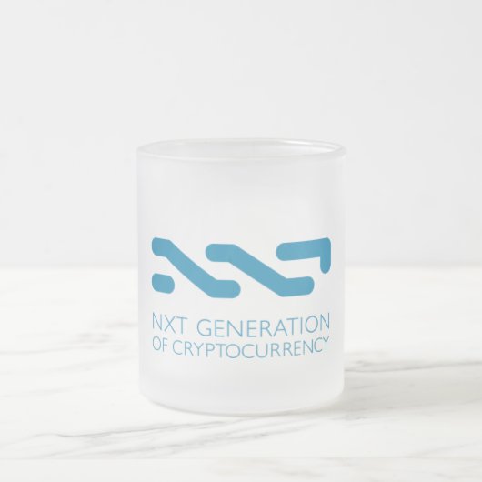 NXTの曇らされたガラスのマグ フロストグラスマグカップ (中央)