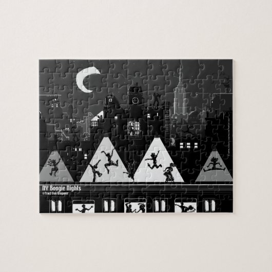 NYのブギウギ夜パズル ジグソーパズル (横)