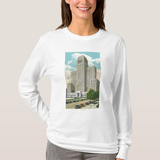 NYの州のオフィスBldgの外観 Tシャツ (正面)