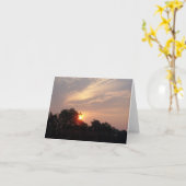 NYの日の出、 カード (黄色い花)