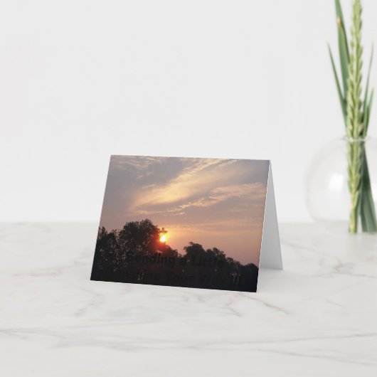 NYの日の出、 カード (正面)