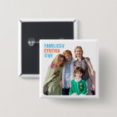 NYの知事2018年のためのシンシアニクソン 缶バッジ (正面&裏面)