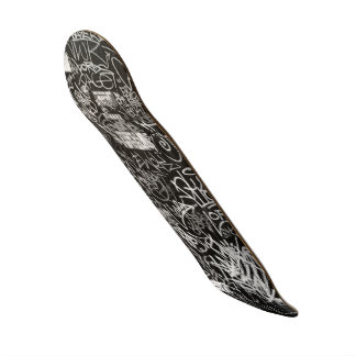 NYの落書きのスケートボードの黒及び灰色 スケートボード