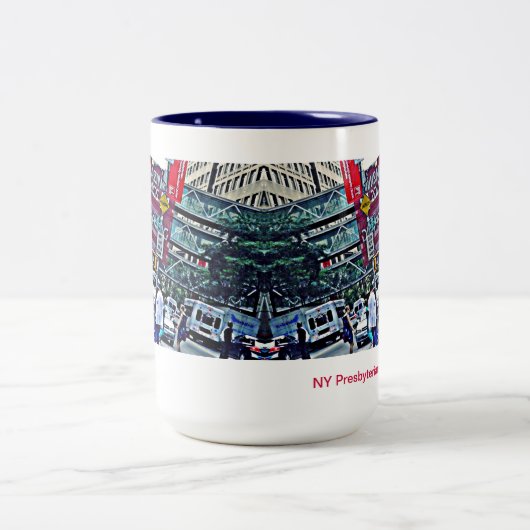 NYの長老派の病院のマグ2 ツートーンマグカップ (中央)
