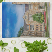 NYのVassarの大学正面玄関 キッチンタオル (折り畳み)