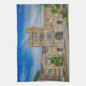 NYのVassarの大学正面玄関 キッチンタオル (縦)